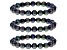 Black Cultured Freshwater Pearl 10-11 Stretch Bracelet Set of 3