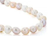 Multi-Color & White Cultured Freshwater Pearl Rhodium Over Sterling Silver 18" Strand Necklace