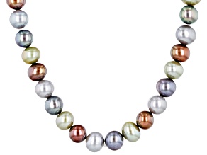Multicolor Cultured Freshwater Pearl 36 Inch Endless Strand Necklace 6-7mm