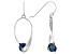 Black Cultured Freshwater Pearl Sterling Silver Drop Earrings