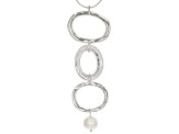 White Cultured Freshwater Pearl Sterling Silver 18 Inch Necklace