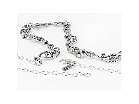 Sterling Silver Designer 18 Inch Necklace