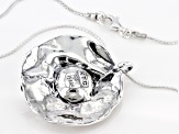 White Cultured Freshwater Pearl Sterling Silver 18 Inch Necklace