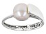 White Cultured Freshwater Pearl Sterling Silver Ring