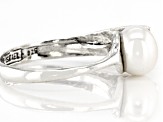 White Cultured Freshwater Pearl Sterling Silver Ring