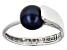 Black Cultured Freshwater Pearl Sterling Silver Ring