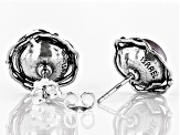 Platinum Cultured Freshwater Pearl Sterling Silver Earrings