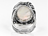 White South Sea Mother-Of-Pearl Sterling Silver Ring