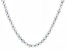 Platinum Cultured Freshwater Pearl Rhodium Over Sterling Silver 20 Inch Strand Necklace