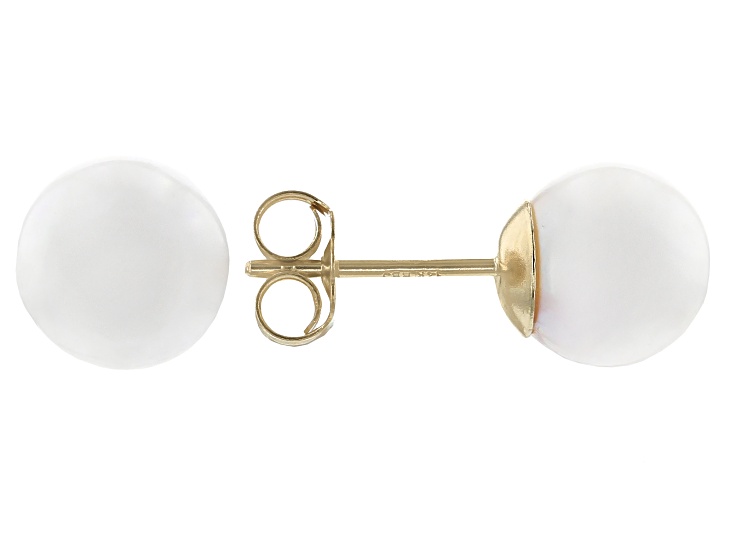 CaratLane Simple Pearl 14k White Gold and Diamond Drop Earrings   Amazonin Fashion