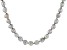 Silver Cultured Freshwater Pearl Rhodium Over Sterling Silver 18 Inch Strand Necklace