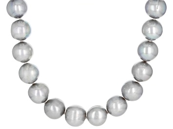 Picture of Silver Cultured Freshwater Pearl Rhodium Over Sterling Silver 20 Inch Strand Necklace