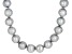 Silver Cultured Freshwater Pearl Rhodium Over Sterling Silver 20 Inch Strand Necklace
