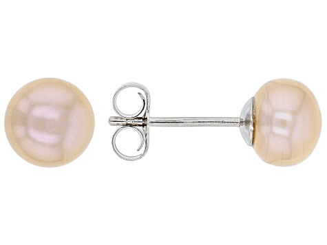 Multi-Color Cultured Freshwater Pearl Rhodium Over Sterling