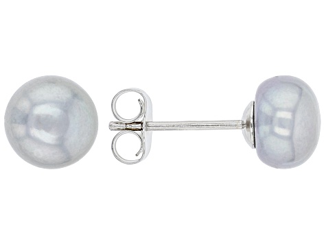 Multi-Color Cultured Freshwater Pearl Rhodium Over Sterling