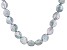 Coin Platinum Cultured Freshwater Pearl Rhodium Over Sterling Silver 20 Inch Necklace