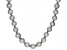 Platinum Cultured Freshwater Pearl Rhodium Over Sterling Silver 24 Inch Strand Necklace