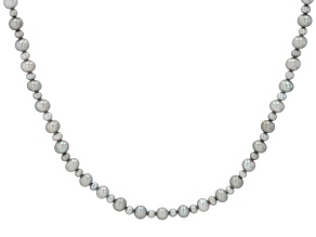 Platinum Cultured Freshwater Pearl Rhodium Over Sterling Silver 18 Inch Necklace