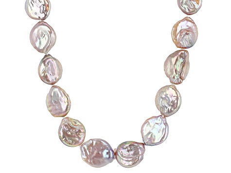 Multi Color Cultured Freshwater Pearl Rhodium Over Sterling Silver 20 Inch Necklace