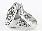 White Mother-Of-Pearl Sterling Silver Ring