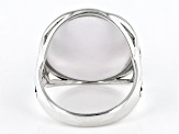 White Mother-Of-Pearl Sterling Silver Ring