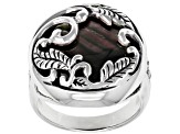 Black Mother-Of-Pearl Sterling Silver Ring