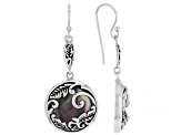 Black Mother-Of-Pearl Sterling Silver Earrings