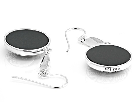 Black Mother-Of-Pearl Sterling Silver Earrings