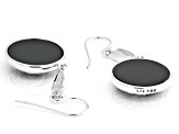 Black Mother-Of-Pearl Sterling Silver Earrings