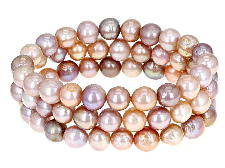 8-9.5mm Multi-Color Cultured Freshwater Pearl Stretch