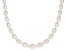 White Cultured Freshwater Pearl Rhodium Over Sterling Silver Graduated 18 Inch Strand Necklace