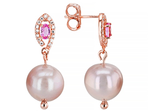 White Lotus(TM) Cultured Freshwater Pearl Bracelet with Rose Crystals 14k Gold-filled White Lotus(TM) Cultured Freshwater Pearl Bracelet with Rose Crystals 14k Gold-filled