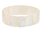 White South Sea & Freshwater Mother-Of-Pearl Stretch Bracelet