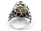 White Mother-Of-Pearl Sterling Silver Ring