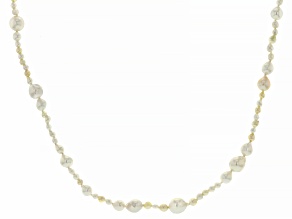 Multi-Color Cultured Japanese Akoya Pearl 14k Yellow Gold 36 Inch Necklace