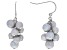 Platinum Cultured Freshwater Pearl Rhodium Over Sterling Silver Earrings