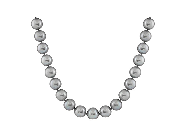 ★HAS★ LV039 Classic freshwater pearl necklace Freshwater Black and White Pearl Necklace with Sterling