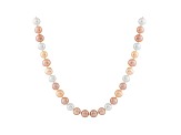 11-11.5mm Cultured Freshwater Pearl 14k Yellow Gold Strand Necklace 16 inches