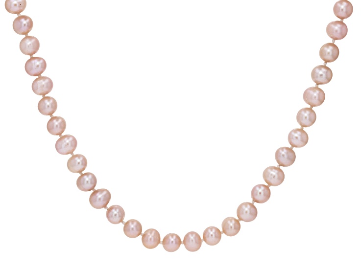 Multi-Color Cultured Freshwater Pearl Rhodium Over Sterling Silver 28 Inch Strand Necklace