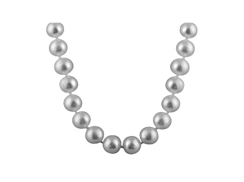 Picture of 11-11.5mm Silver Cultured Freshwater Pearl Sterling Silver Strand Necklace