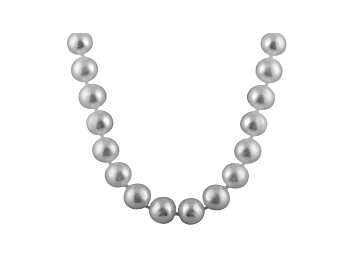 Picture of 6-6.5mm Silver Cultured Freshwater Pearl Sterling Silver Strand Necklace