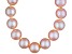 8 To 9mm Peach Cultured Freshwater Pearl Sterling Silver 18 inch Necklace