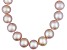 7 To 8mm Pink Cultured Freshwater Pearl Sterling Silver 18 inch Necklace