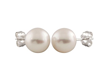 0.2 in x 0.2 in 14k Gold White Gold 10mm White Pearl Earrings 0.2 in x 0.2 in 14k Gold White Gold 10mm White Pearl Earrings