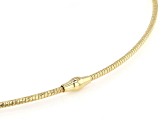 White Cultured Freshwater Pearl 18k Yellow Gold Over Bronze & Brass Necklace