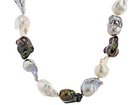 Genusis™ Multi-Color Cultured Freshwater Pearl Rhodium Over  display picture 2