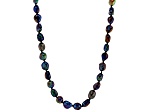 Black Cultured Freshwater Pearl 32 Inch Endless Strand Necklace