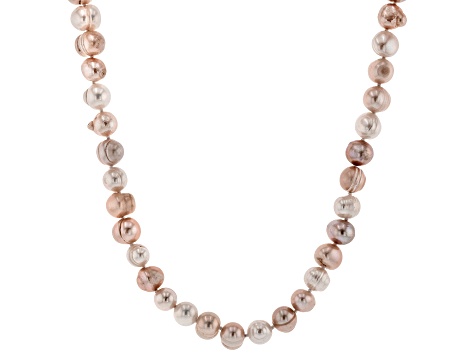 Multi-Color Cultured Freshwater Pearl 34 Inch Endless Strand Necklace