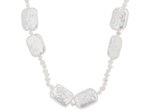 White Cultured Freshwater Pearl 32 Inch Endless Necklace