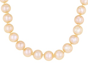 Genusis™ Peach Cultured Freshwater Pearl Sterling Silver 18 Inch Strand Necklace